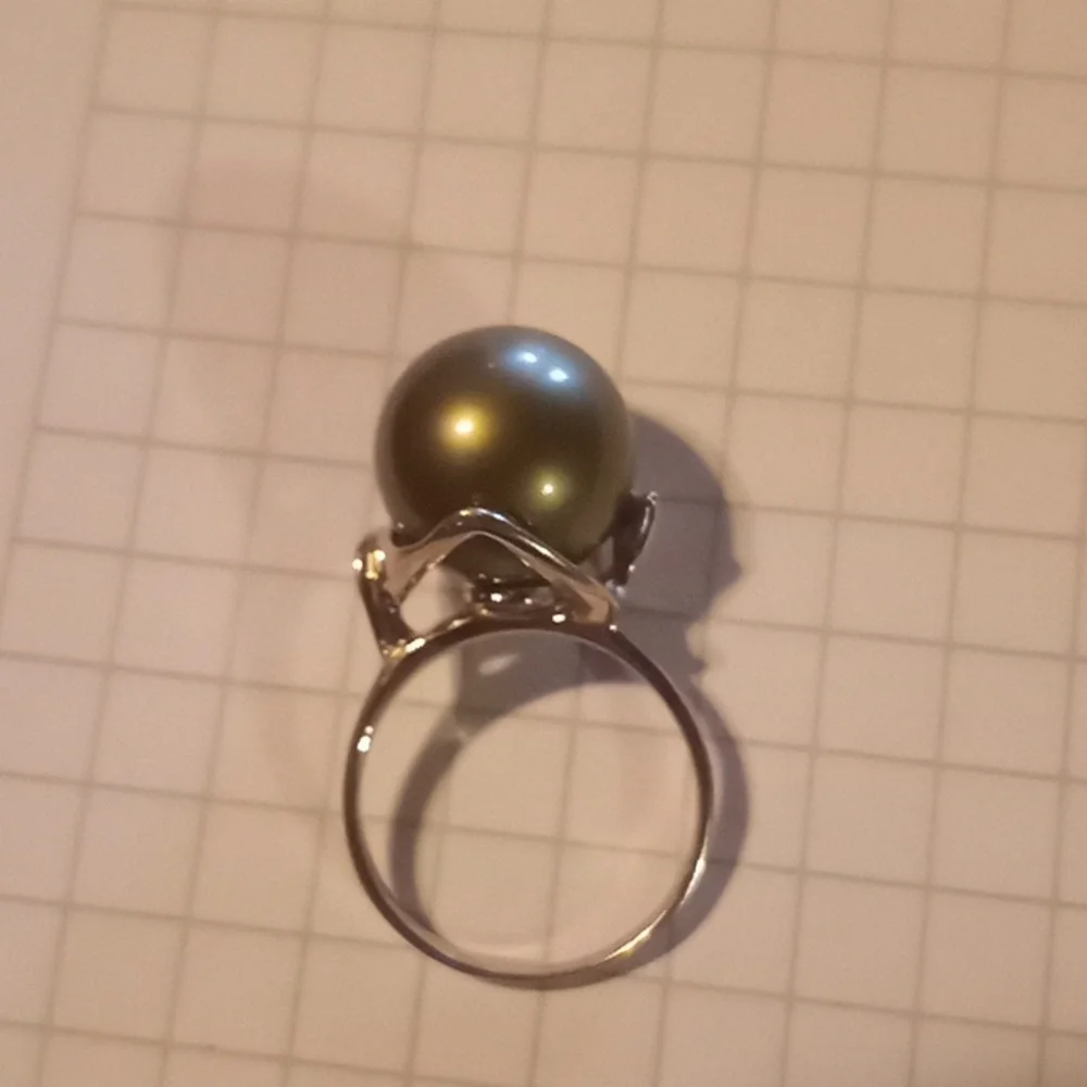 Tahitian pearl ring - Picture 5 of 8